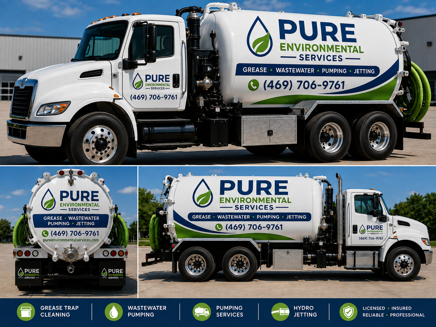 Pure Environmental Services vacuum truck
